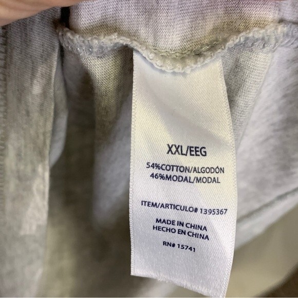 Splendid Women's Gray Camo Relaxed Fit Crew Neck Short Sleeve T-Shirt Size XXL - Picture 5 of 10